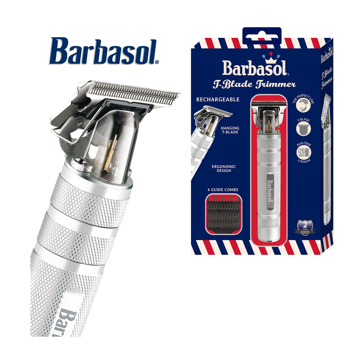Barbasol T-Blade Trimmer, trimmer with retail packaging