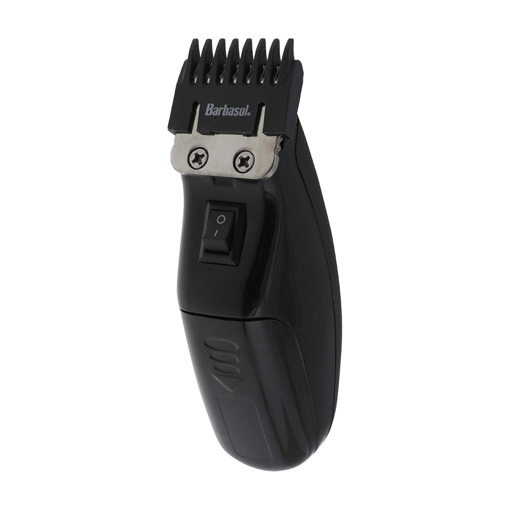 Barbasol Touch-Up Trimmer, with guide comb attached