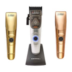 Gamma+ X-Ergo Professional Modular Clipper, with chrome, gold and rose gold body kits
