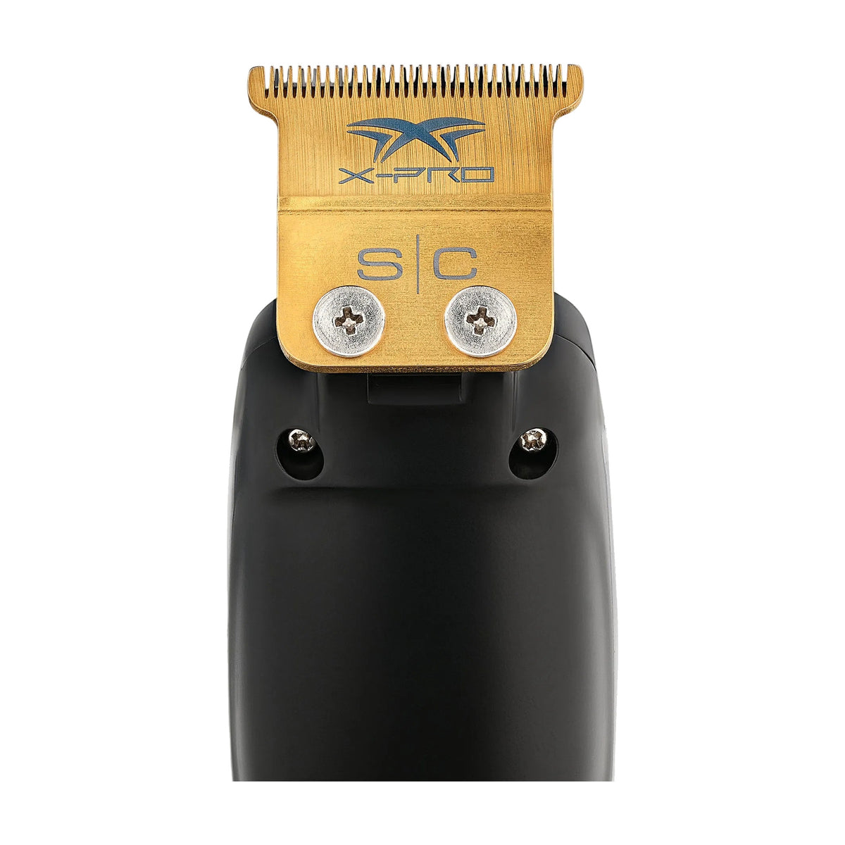 StyleCraft Saber Precision Metal Trimmer, gold blade close-up